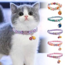 Colorful Lace Flower Collar For Cat Kitten Bell Collar I9Y4 Dog-Collar R2B6