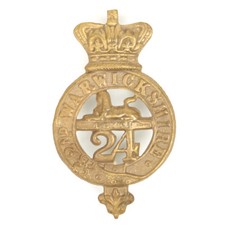 British Zulu War 2nd Warwickshire 24th Regiment of Foot Cap Badge
