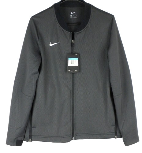 Nike Womens Small Vapor Running Jacket Hoodie Zip Gray 542213-010