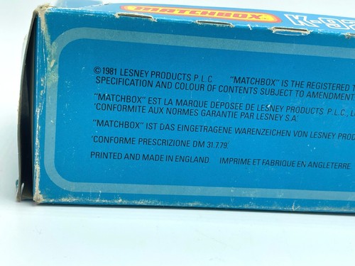 Vintage 1981 MATCHBOX Lesney Superkings K-92 Helicopter Semi TRANSPORTER in box - Picture 8 of 8