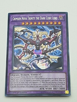 Yu-Gi-Oh Einzelkarte Crimson Nova Trinity the Dark cubic Lord NM 1st Holo