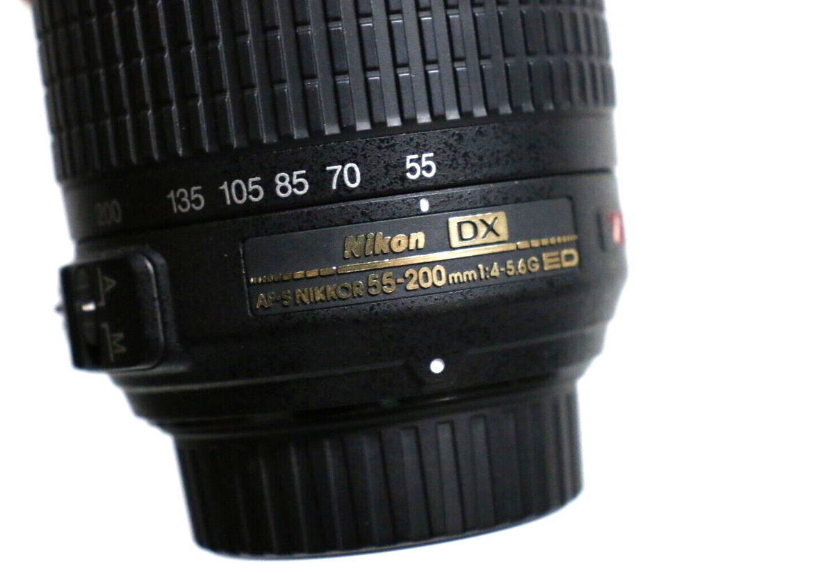 NIKON DX AF-S NIKKOR 55-200mm 1:4-5.6G ED VR Zoom Lens | eBay