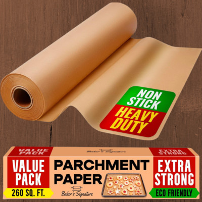 Unbleached Parchment Paper Roll 15 in X 210 ft 260 Sq.Ft Paper Baking Paper
