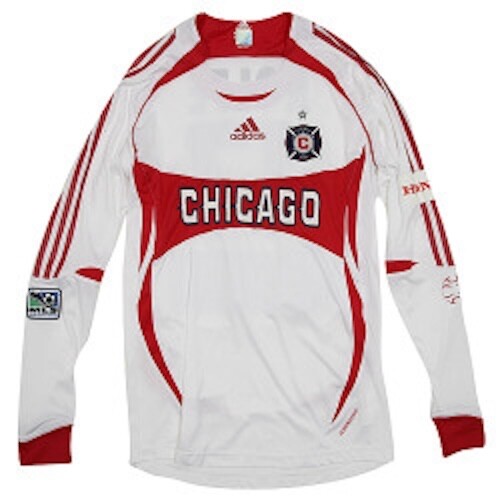 Chicago Fire 2006 Game/Match Used/Worn MLS Adidas Soccer Jersey - Robinson COA