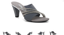 Onex Havana Pewter/Grey Elastic Slide Wedge Sandal Women's US sizes 5-11/NEW
