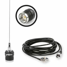 UHF 1/2 Wave 12.5" Antenna & UNI-MAG Magnetic Base NGP NMO Mount 13' Coax Cable 