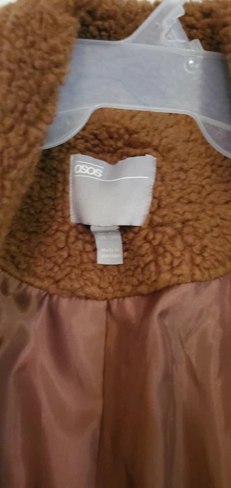 ASOS Teddy Coat size 14 - Image 2 of 3