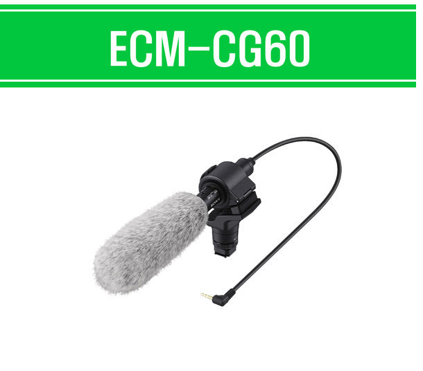 Sony Shotgun Mic ECM-CG60 Wire 45/2000Hz Wind Screen AAA 80g for