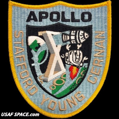 APOLLO 10 - Official NASA - ORIGINAL AB Emblem 4'' SPACE Mission PATCH - MINT