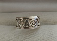 Stylish Sterling Silver Ring Band Stamped Solid 925 Perfect Quality Sz 5
