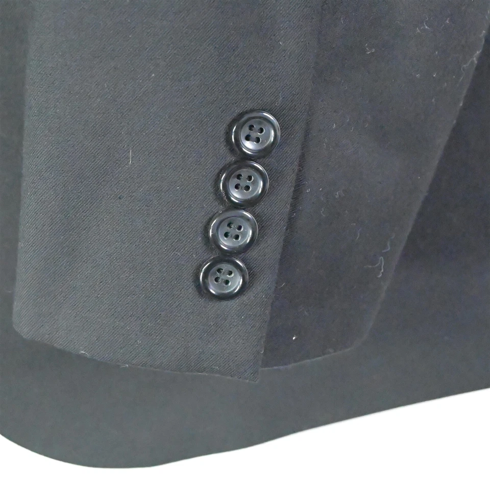 Caravelli 44L | 36x32 Negro Kelly 0P Superior 150s 2Btn Hombre Traje Chaqueta Pantalones Foto 4 de 4