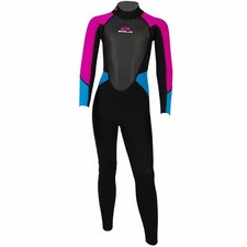 Sola Junior Storm 3/2mm Fullsuit Wetsuit - Turquoise/Magenta