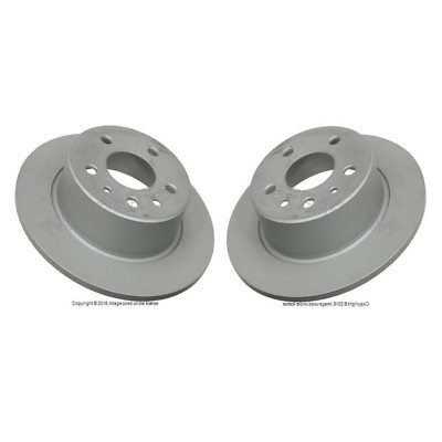 For Mercedes W115 W116 Pair Set of Rear Left & Right Solid Disc Brake Rotors Ate
