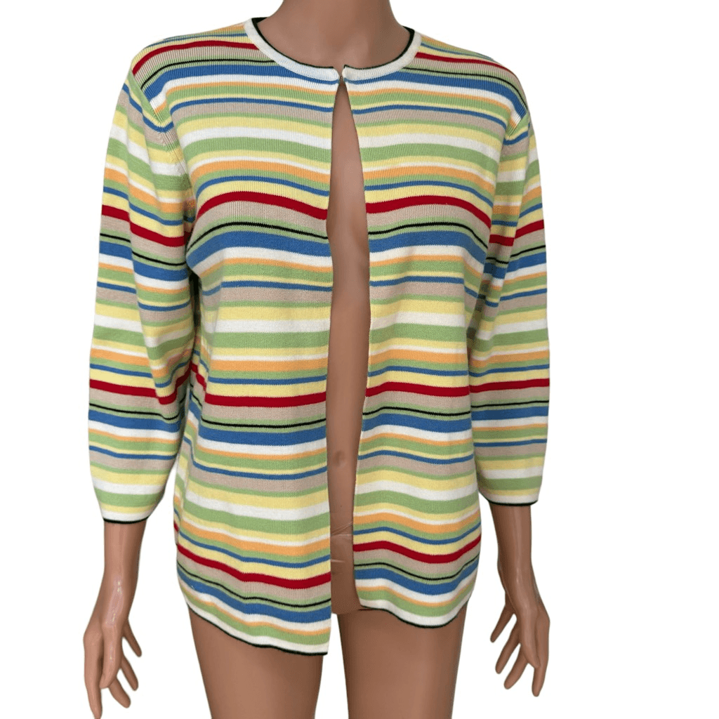 デザイナーズvintage 販売 Designers Originals vintage bright multicolor striped 100% cotton