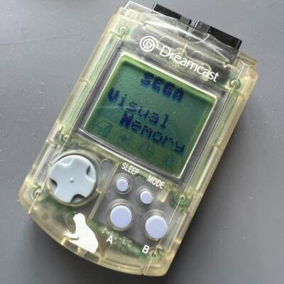 SEGA Dreamcast Seaman Clear Visual Memory Unit VMU DC Japan Gebraucht Spiel