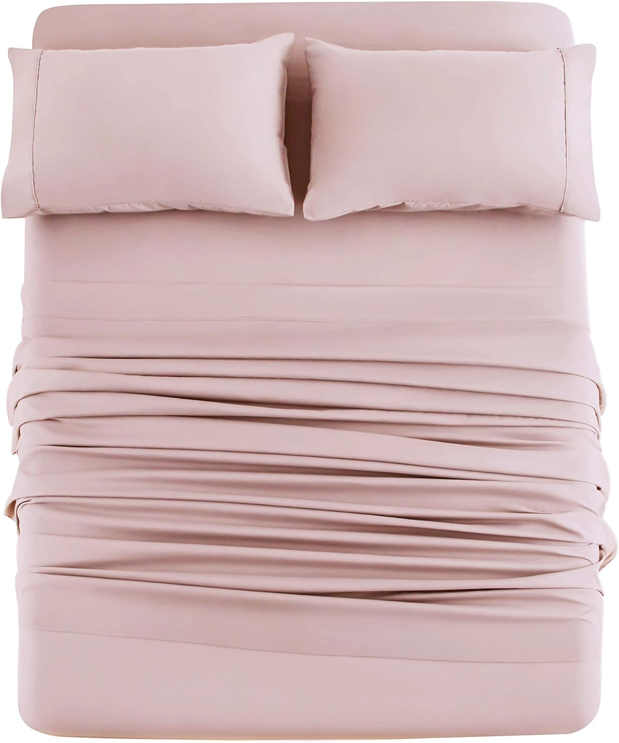 Bed Sheet Set 4 Pieces Double Brushed Microfiber 1800 - Breathable All Season Lu