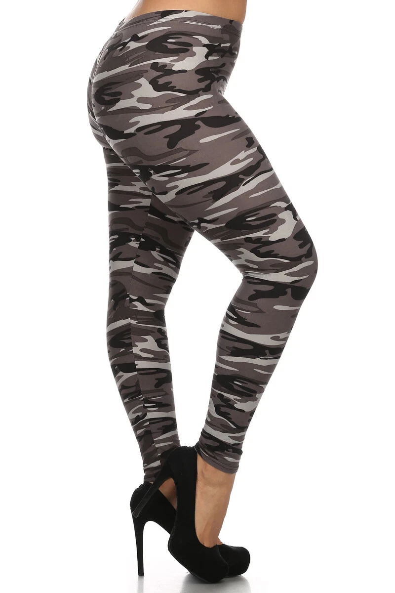 Buttery Soft Monochrome Camouflage Leggings