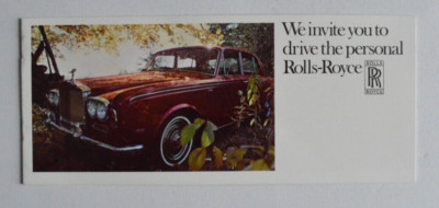 ROLLS-ROYCE Silver Shadow 1969 dealer brochure - English - North America