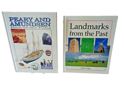 LANDMARKS FROM THE PAST/PEARY AND AMUNDSEN RACE TO THE POLES H/B BRAND NEW £9.99