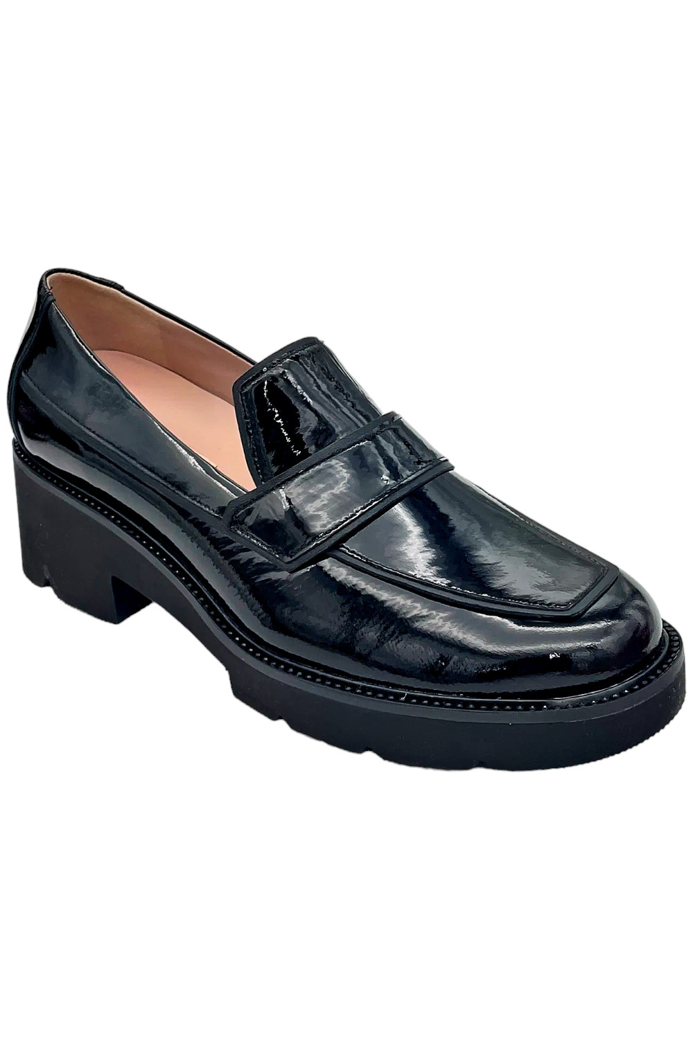 Мокасины-слипоны Pnina Tornai от Naturalizer Agapi Черные лакированные 15790₽