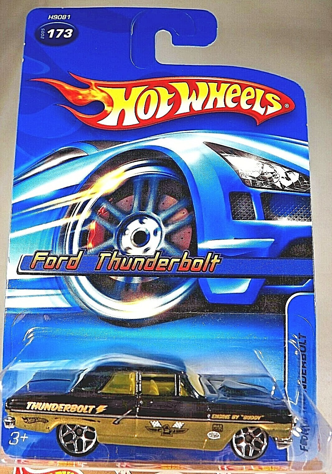 2005 Hot Wheels Collector #173 FORD THUNDERBOLT Black/Gold Variant w/5Y Sp-Varia