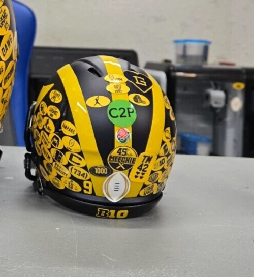 Michigan Helmet Stickers/Award Decals (Mini Size) image 3