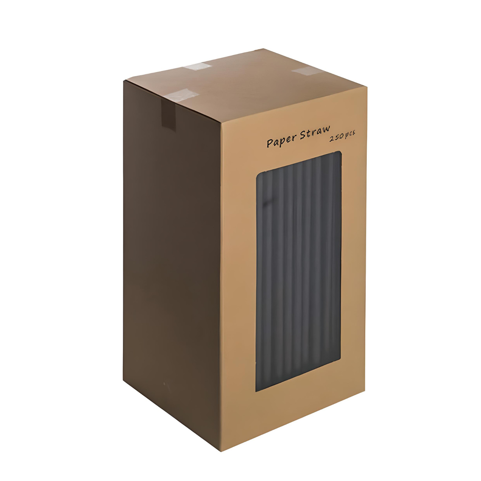 Black Paper Sip Straws 5.5 inch / 14cm Drink Straw for Café, Event Pack Of 250
