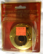 80626 Shower Flange Short Long Danco Universal Polished Brass NOS No Nipple