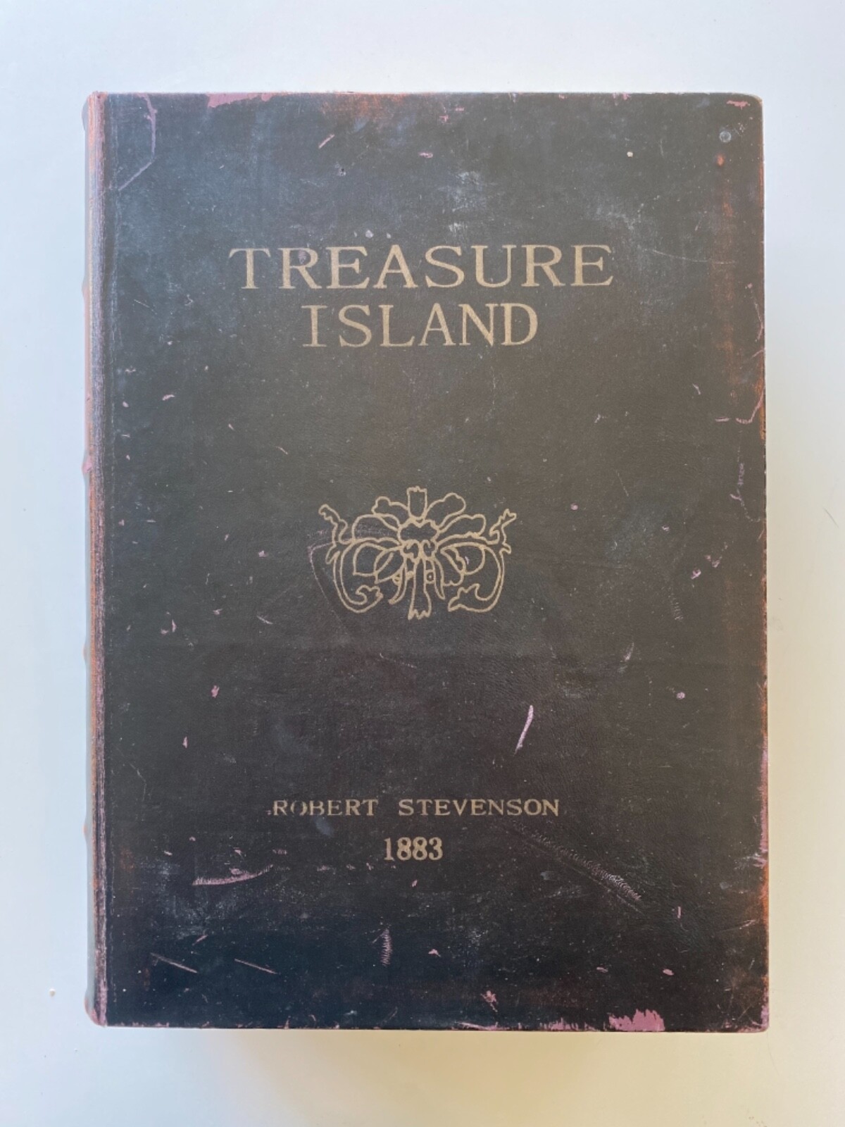 Robert Louis Stevenson : TREASURE ISLAND - POEMS - LETTERS - Faux Book Box 15" +