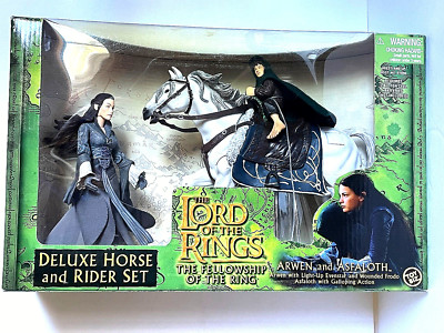 Lord of the Rings Figures Arwen & Asfaloth Deluxe Horse & Rider Set 2001 ToyBiz