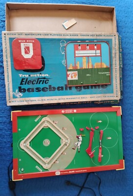Vtg Tru Action Electric Baseball Game by Tudor circa 1959 - See Pictures - Works