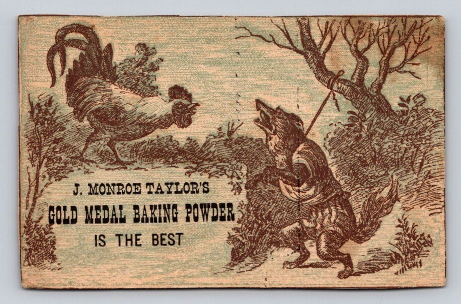 J Monroe Taylors Gold Medal Baking Powder Anthropomorphic Dressed Dog P484