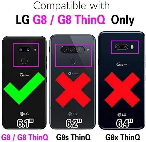 Phone Case for LG G8 ThinQ Slim Hard Clear Cover Shockproof Soft TPU Bumper Hybr