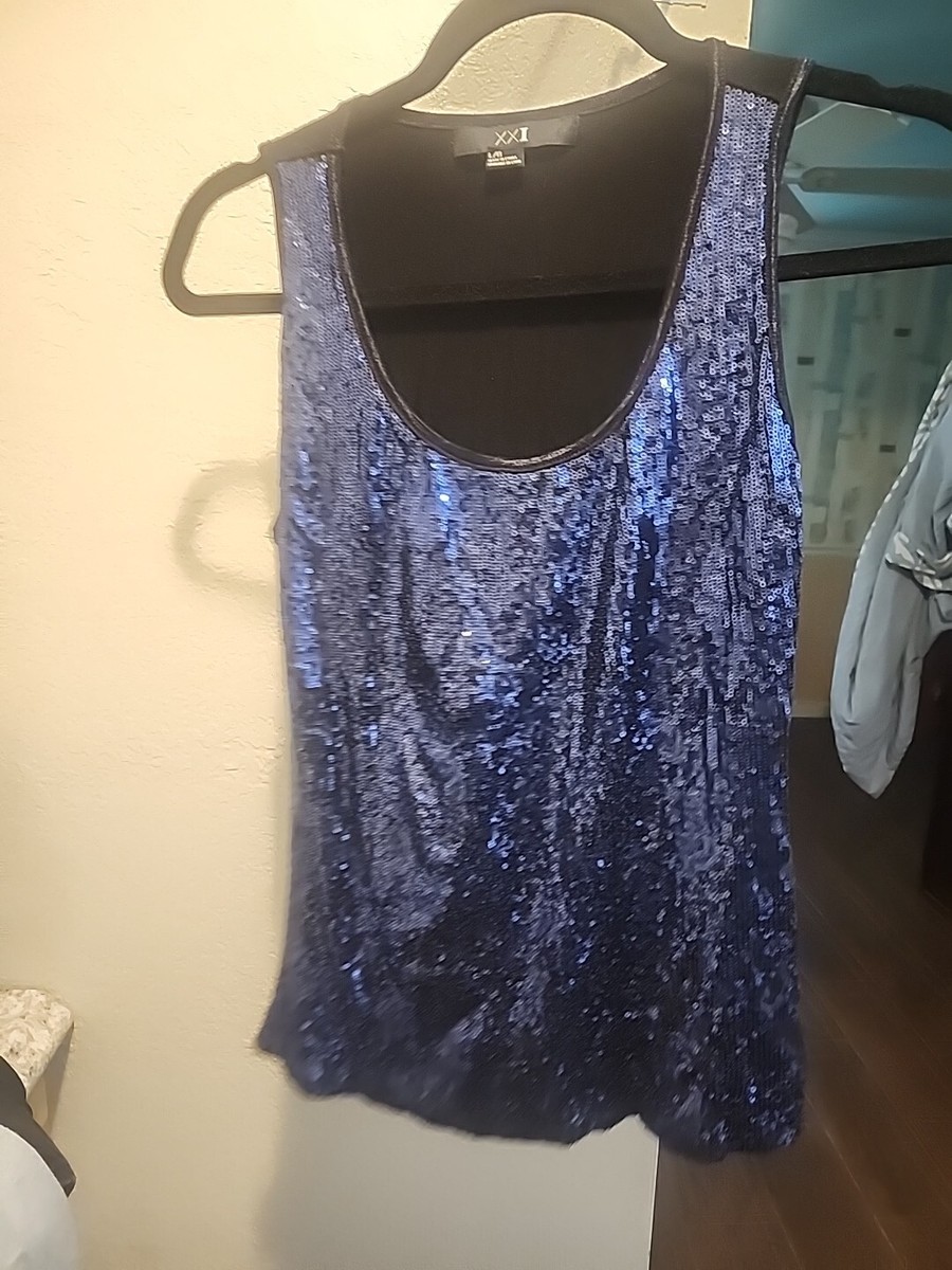 XXI Women's Tank Top Sequence Front | eBay