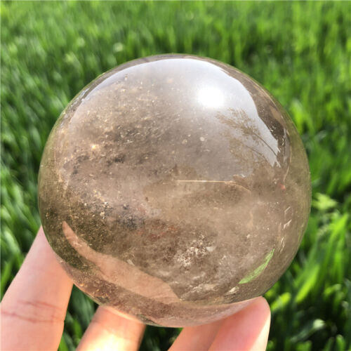 0.62kg Natural Smokey Quartz sphere quartz Crystal Ball Reiki Healing XQ2669 - Picture 3 of 18