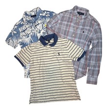 Polo Ralph Lauren 3 Piece Boys Bundle Medium 10/12 Polo Button Up Preppy Casual