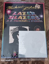 1984 Colorforms Lazer Blazer Michael Jackson 3-D Sticker Hologram New Sealed