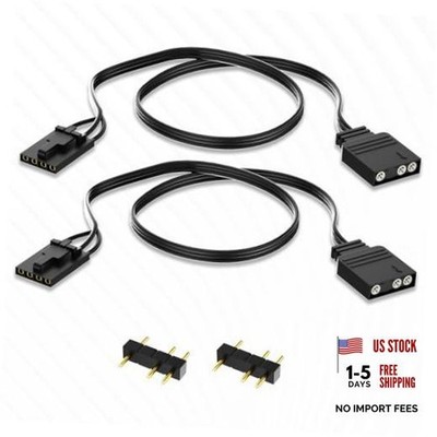 Corsair RGB 4-Pin to 3-Pin ARGB Adapter,（2pcs） | ICUE Commander Core