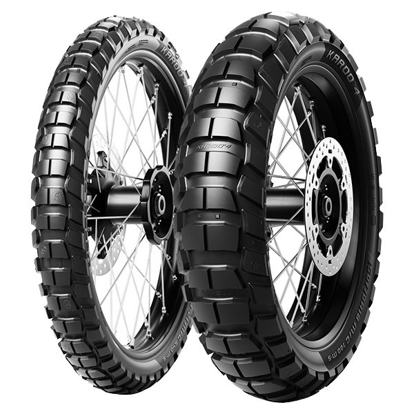 TYRE PAIR METZELER 120/70-19 60T + 140/80-17 69Q KAROO 4 M+S