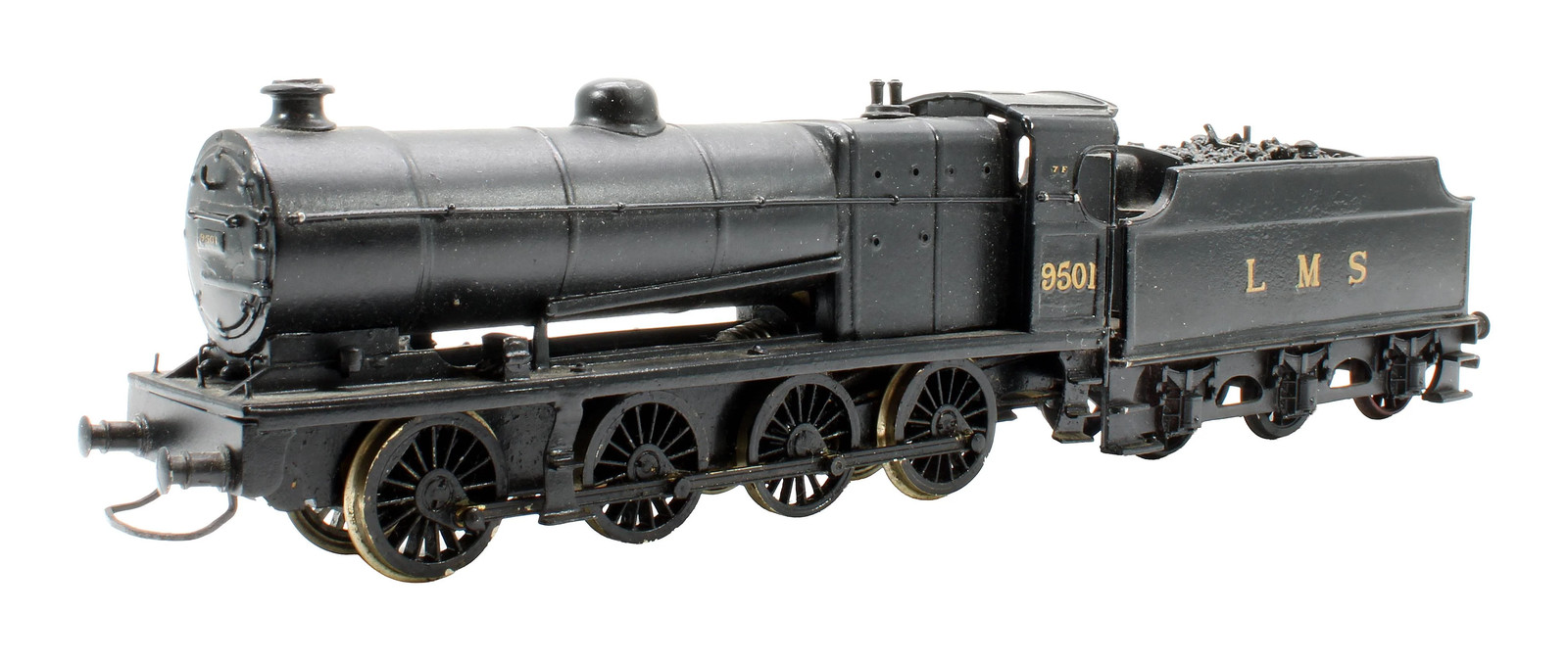 KIT BUILT OO GAUGE LMS BLACK CLASS 7F FOWLER '9501' STEAM LOCOMOTIVE