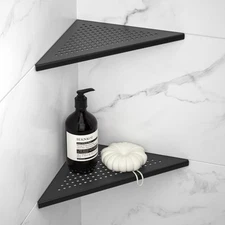 Corner Shower Shelf 2 Pack, 304 Stainless Steel for Bathroom, 10'' Grout in Rack