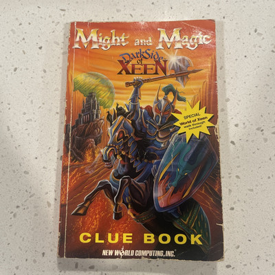 3DO Strategy Guide Clue Book - Darkside of Xeen (Might and Magic V) VG+