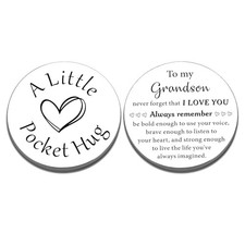 to My Grandson Gifts for Grandson Inspirational Pocket Hug Sentimental Gifts