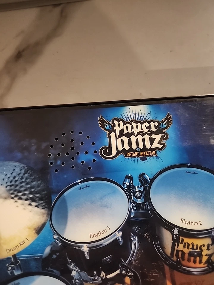 Paper Jamz Instant Rock Star Drums Plays Hit Song Allstar Tested And Working - Image 2 of 4