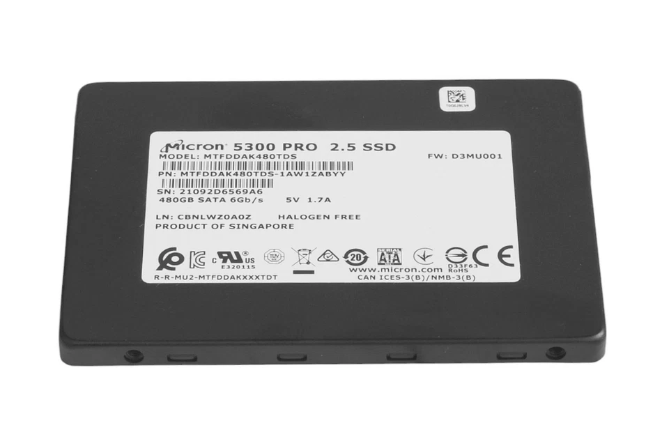 Micron 5300 Pro SSD | 480GB | SATA | 2.5" | intern
