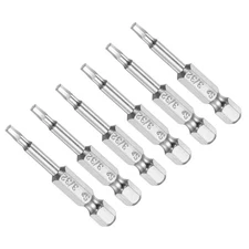 6PCS Hex Head Wrench Bit 3/32" Hex Head 1/4" Hex Shank 2" Long S2 Alloy Steel