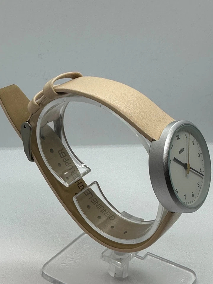 JUEGO DE 2 RELOJES MARRÓN MUJER CLÁSICO ROSA-BEIGE CORREA CUERO CUARZO 38MM Foto 4 de 4