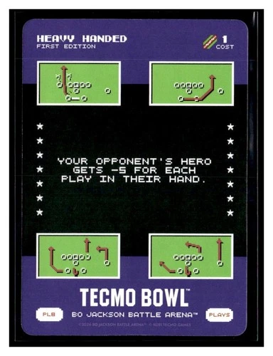 2026 Bo Jackson Battle Arena Tecmo Heavy Handed SSP #PL8
