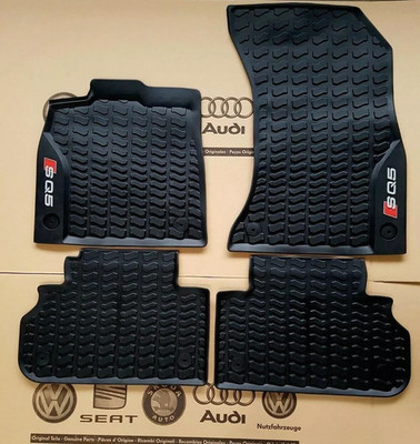 original Audi SQ5 Fußmatten Gummimatten Q5 Typ FY ab 2017 bis 7/2019 rubber mats