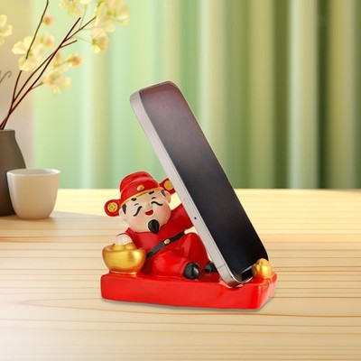 God of Wealth Ornament ,Statue ,Desk Phone Stand, Creative Decor,Practical, New